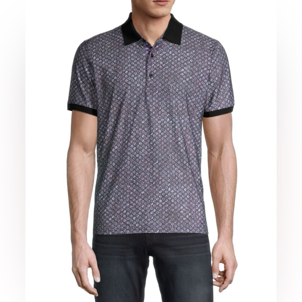 1 Like No Other - Abstract Print Polo - XXL